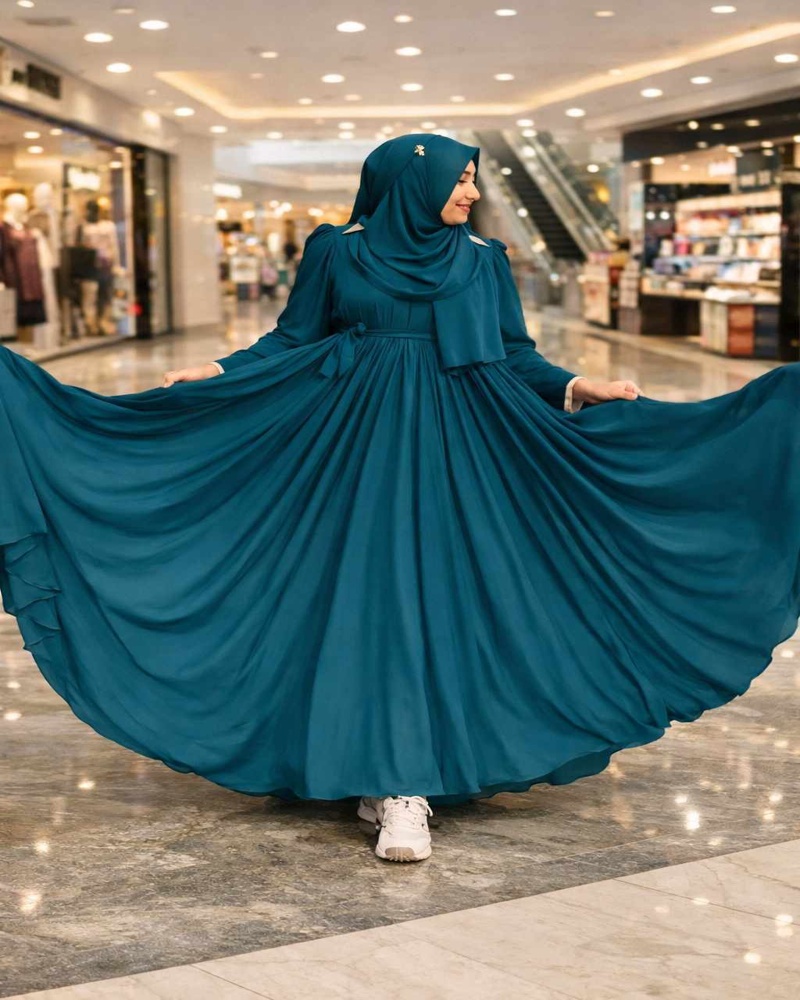 Premium Dubai Cherry Bow Burkha