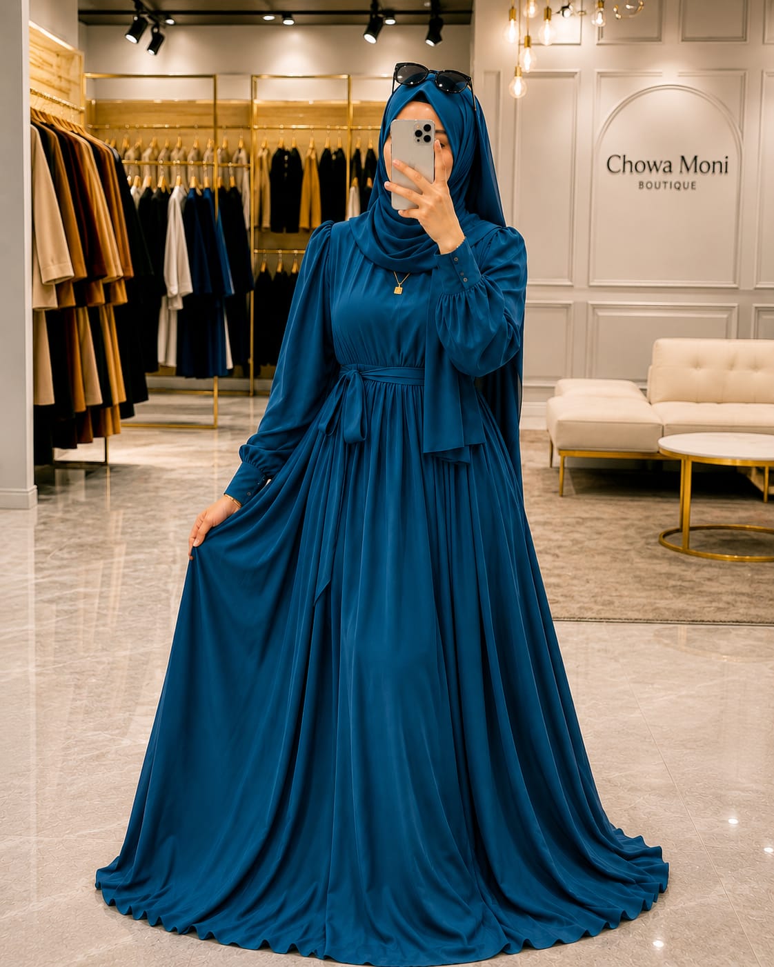 Premium Dubai Cherry Bow Burkha