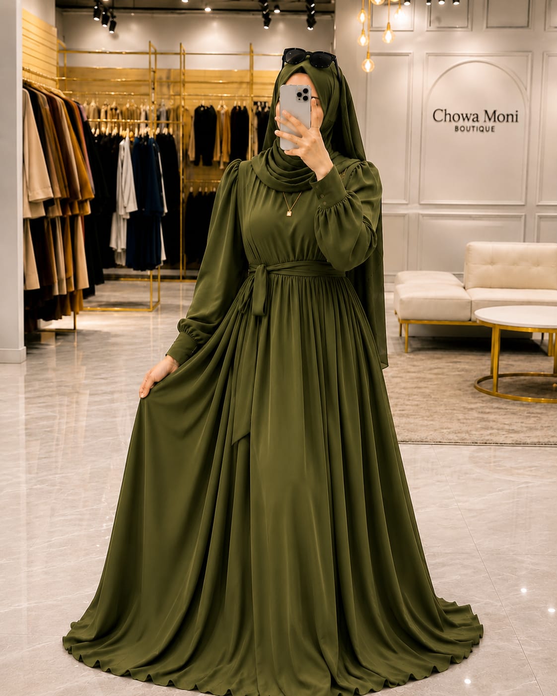 Premium Dubai Cherry Bow Burkha